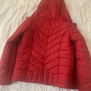 Red Puffy Snow Jacket
